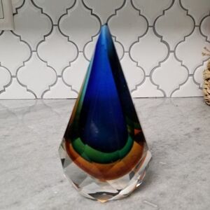 Multicolor Glass Art Sculpture